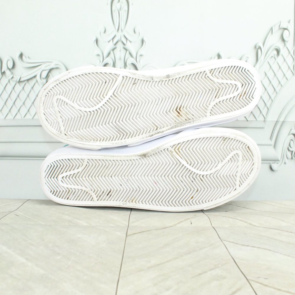 Nike Drop Type Evergreen Aura White Leather Premium Casual Shoe Size 5 Y - Picture 9 of 9